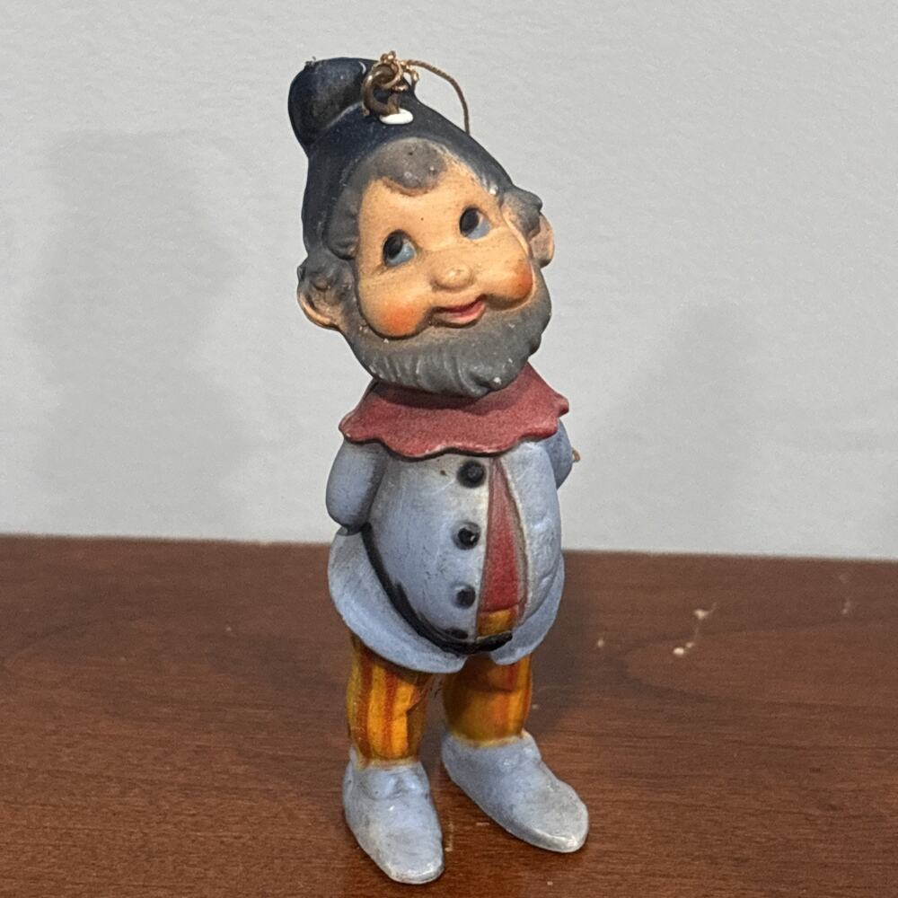 LOT 4 BRADFORD COLLECTION GNOME ELF CHRISTMAS ORNAMENTS Vintage Hong Kong - Picture 2 of 13